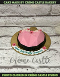 Pink Heart Pinata Design Cake