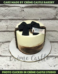 Hand painted with Bow Design Cake