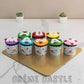 Name color cupcake Design Cake