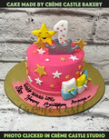 Pink Stars Design Cake