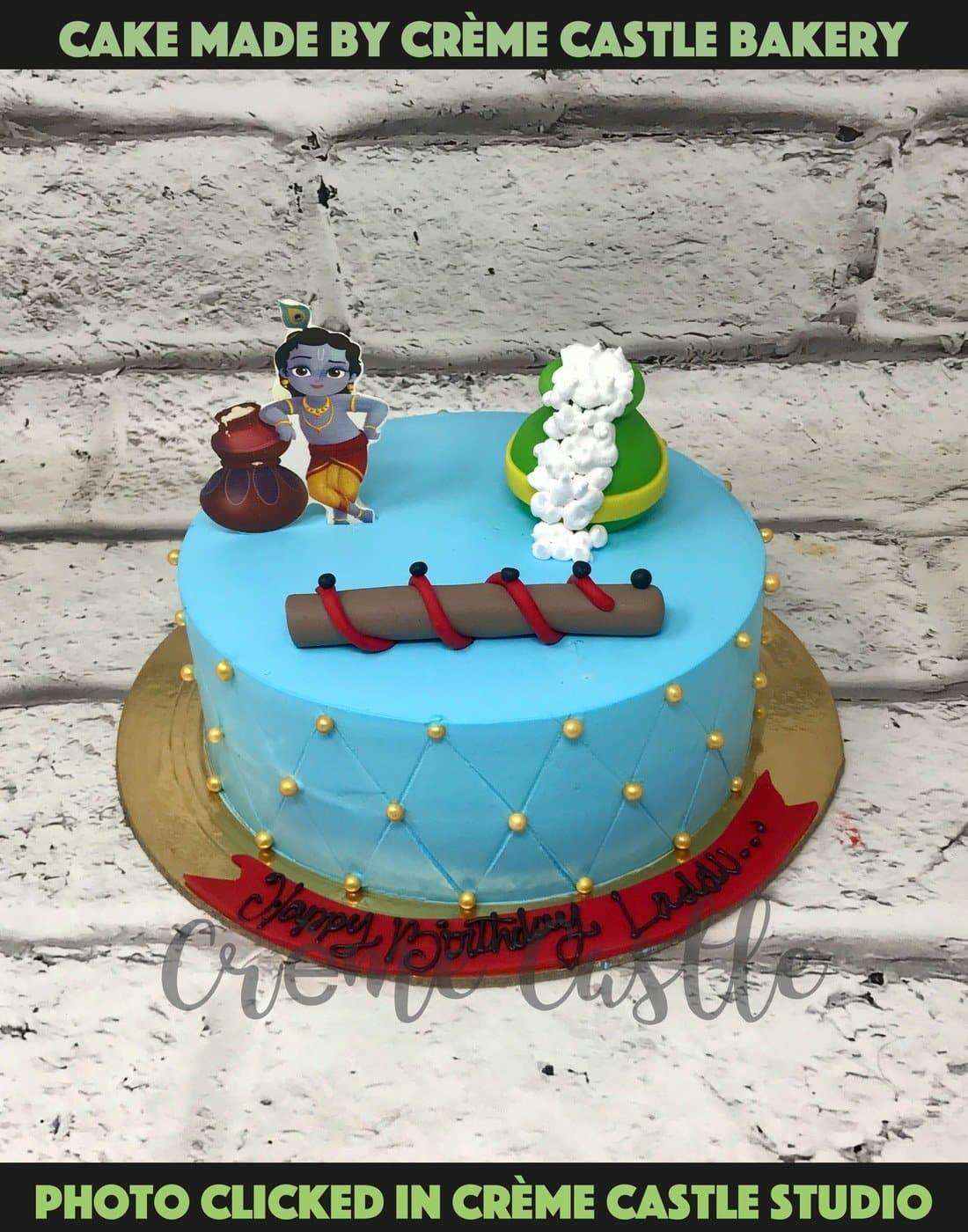 Janamashtmi Cake. Krishna Matki Cake. Noida & Gurgaon