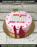 Save the Date Design Cake