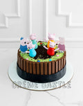 Peppa and KitKat Design Cake