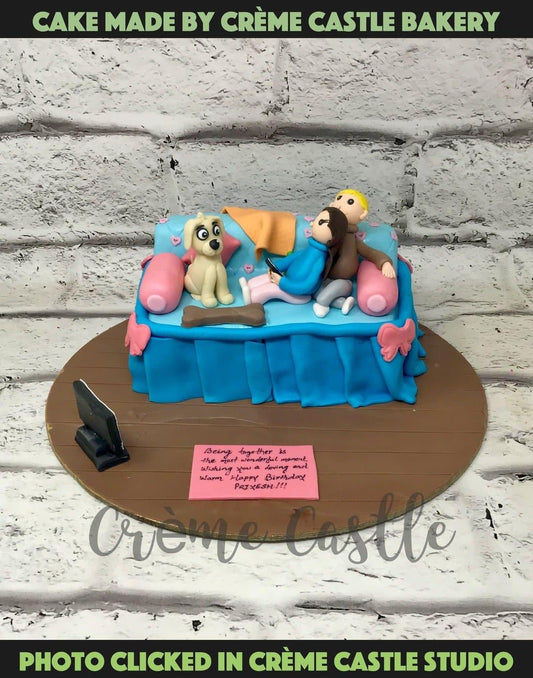 Happy Family Design Cake - Creme Castle