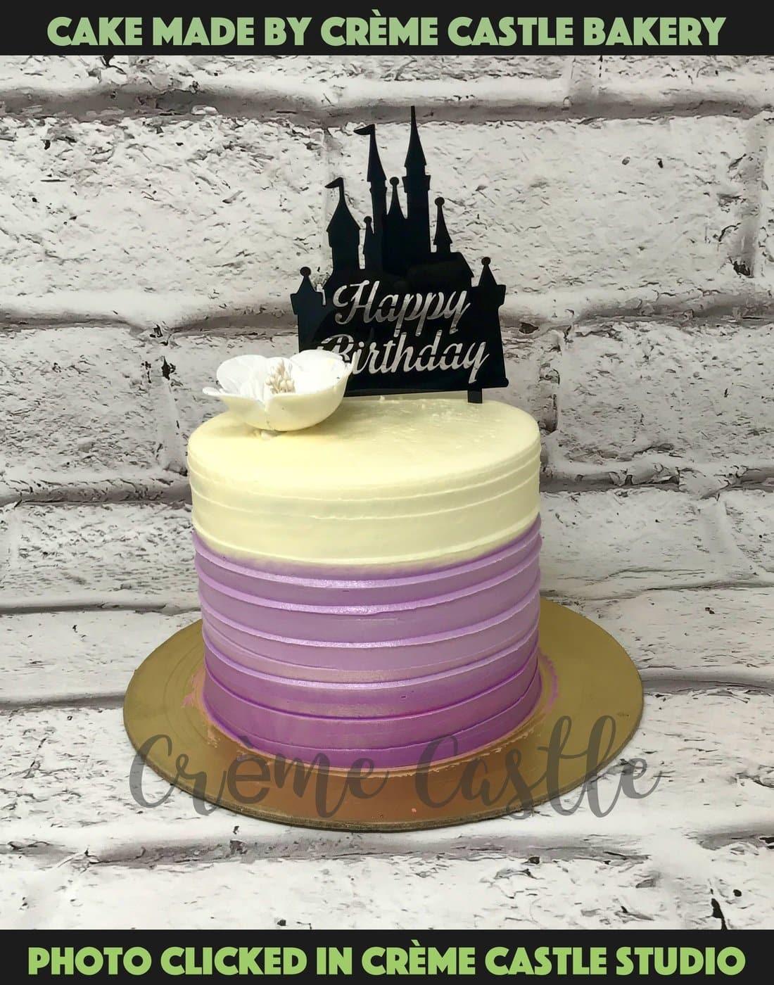 Purple Bento Design Cake - Creme Castle