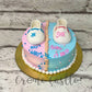 Pink and Blue Cream. Baby Shower Cake. Noida & Gurgaon