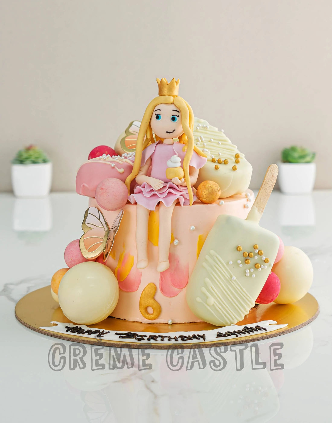 Princess Girl Theme Cake by Creme Castle