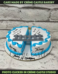 Half Ladder Design Cake