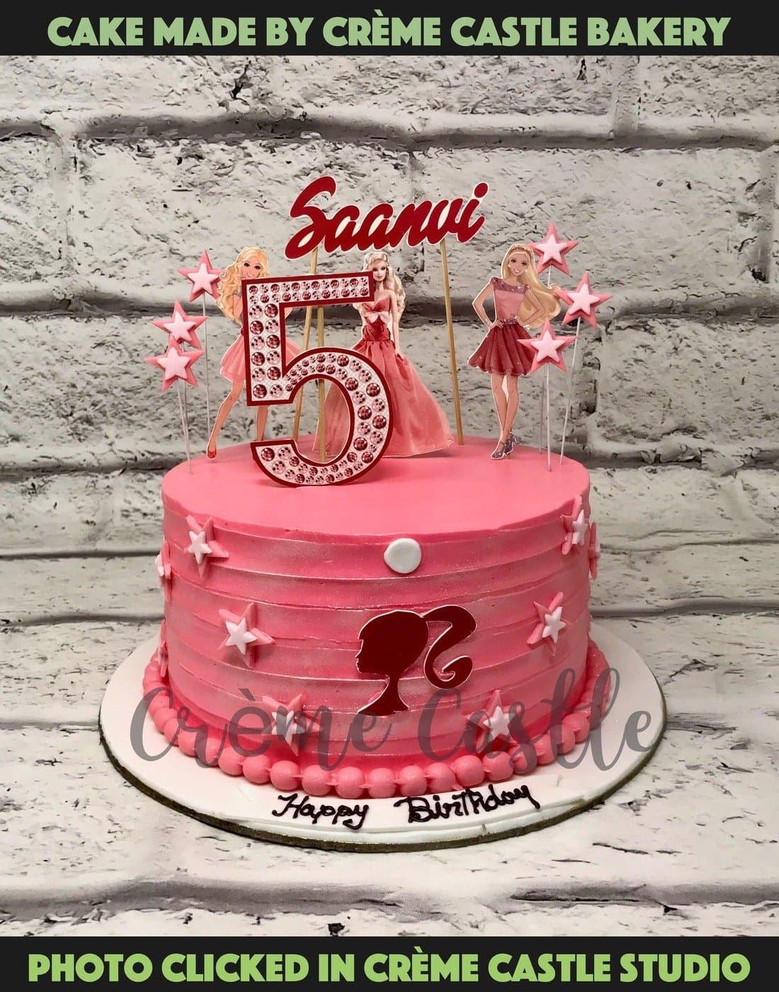 Barbie Girl Design Cake - Creme Castle