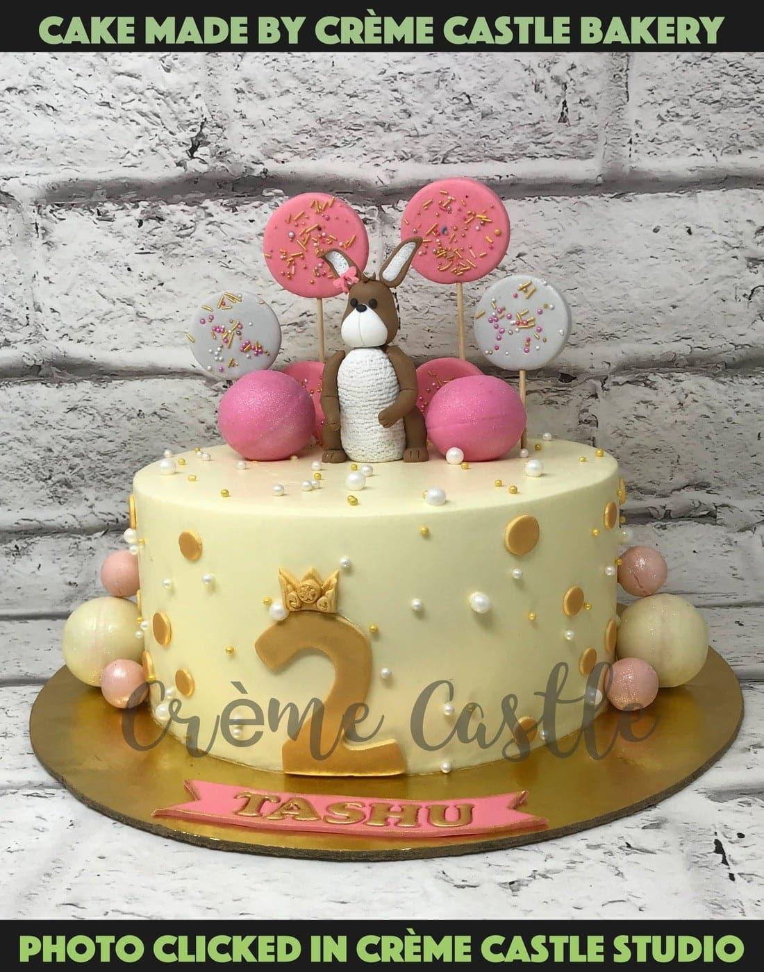 Bunny Balls Design Cake - Creme Castle