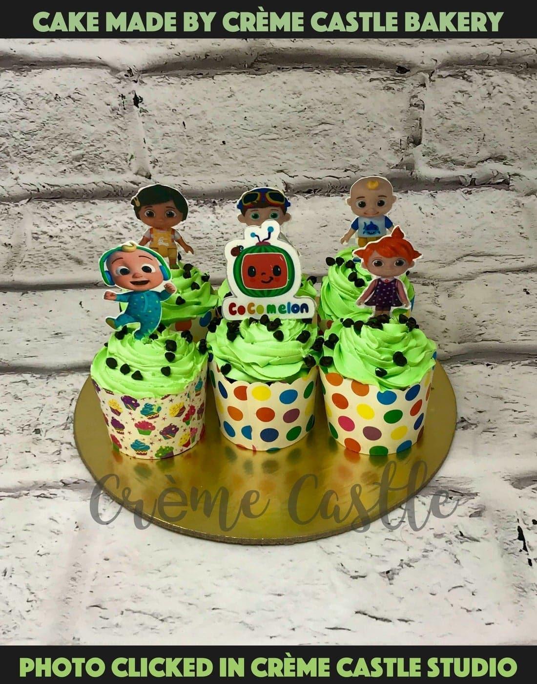 Cocomelon Cupcakes - Creme Castle
