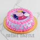 Peppa Pink Photo Design Cake - Creme Castle