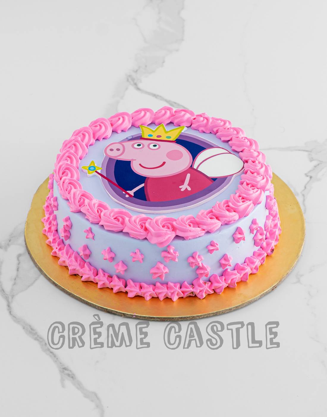 Peppa Pink Photo Design Cake - Creme Castle