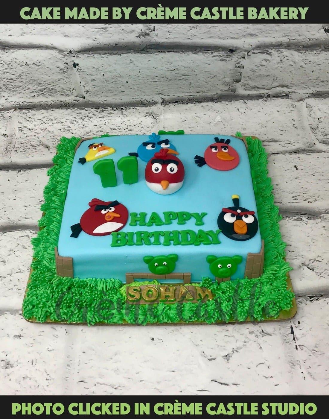 Vivian Pang Kitchen: Fun with Angry Birds Cake ^_^
