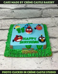 Angry Bird Family Design Cake
