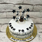 Guitar Notes Design Cake - Creme Castle