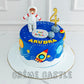 Astronaut Space Design Cake - Creme Castle