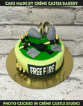 Free Fire Bullet Design Cake