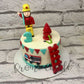 Fireman Design Cake - Creme Castle