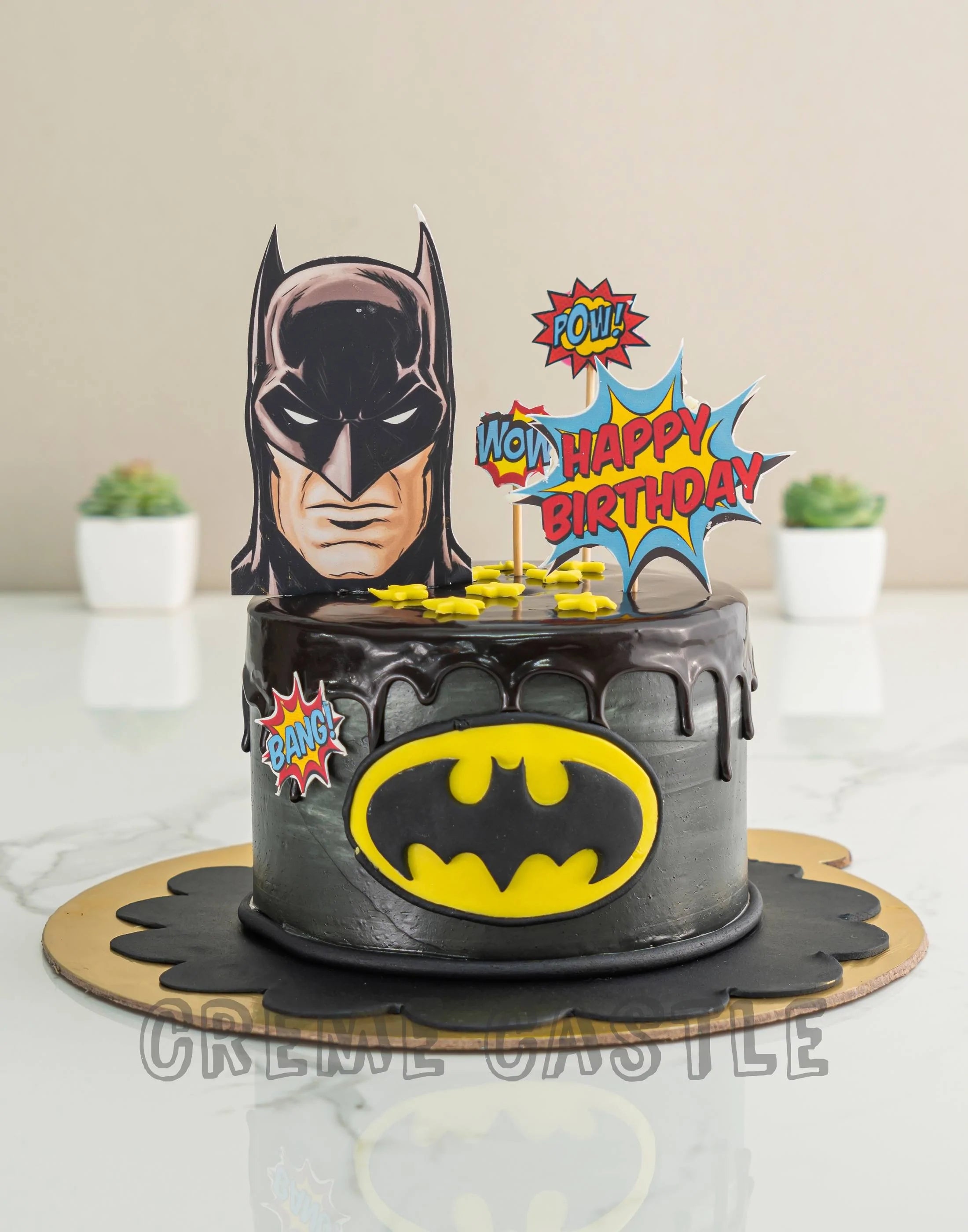 Amazon.com: Gold Super Dad Cake Topper - Superhero Theme Father's Day Party  Decoration, Glitter Happy Birthday Dad Cake Decoration Supplies : Grocery &  Gourmet Food