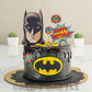 Batman Theme Cake in Drip by Creme Castle