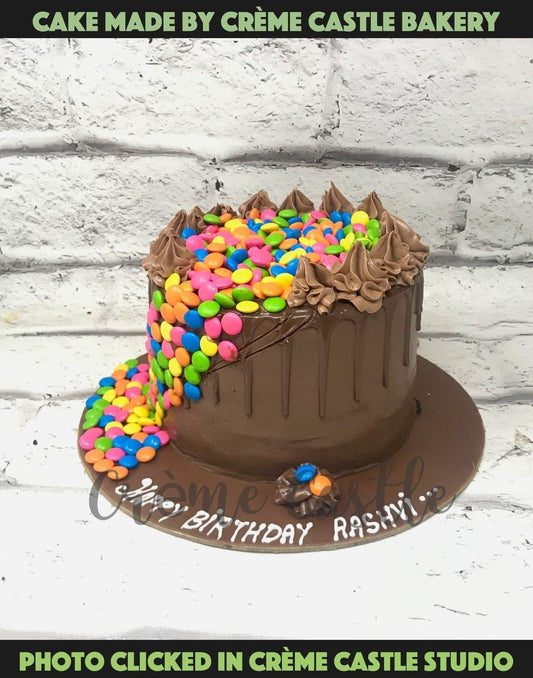 Chocolate Sin Gems Design Cake - Creme Castle