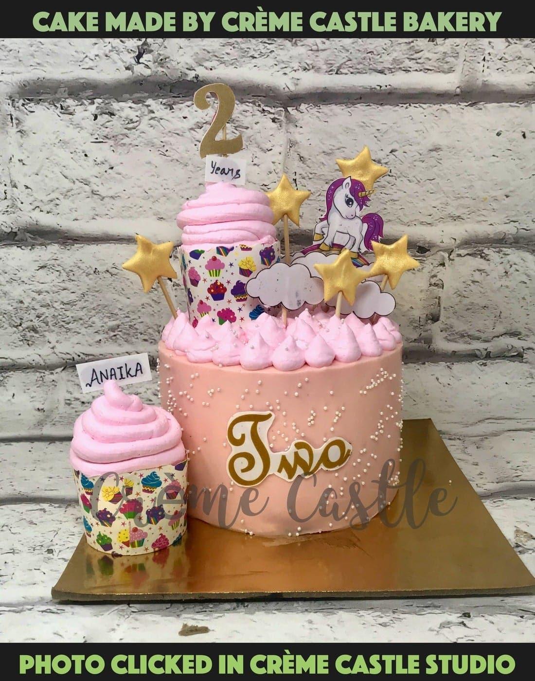 Lady Unicorn Pony Design Cake - Creme Castle