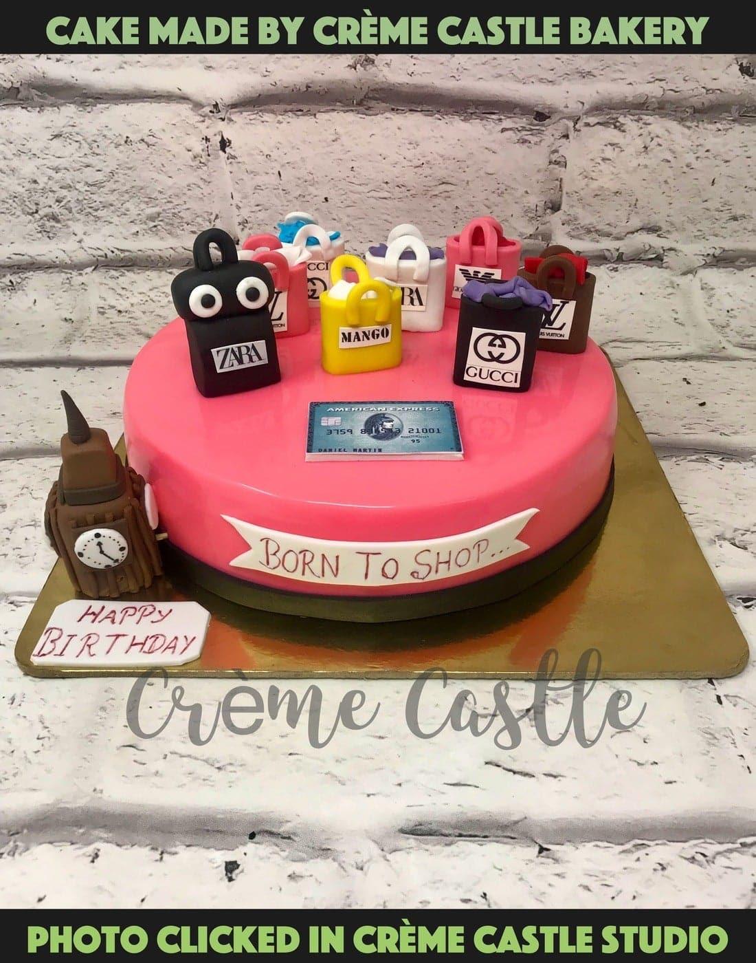 Fashion Clock Tower Design Cake - Creme Castle