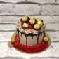 Ferrero Chocolate Drip Design Cake - Creme Castle