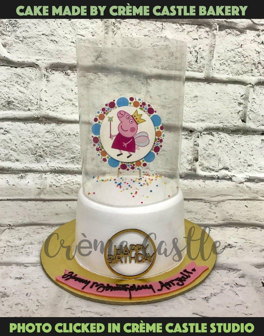 Peppa Pull Up Design Cake - Creme Castle