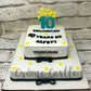 10 Year Starry Anniversary Design Cake