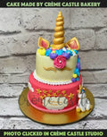 Pink and Gold Unicorn   Design Cake