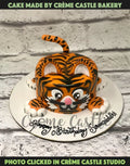 Tiger Shape Design Cake
