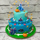 Cinderella Theme Cake in 2 Tier by Creme Castle
