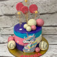 Unicorn Balls Design Cake - Creme Castle