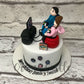 Gamer Couple Design Cake - Creme Castle