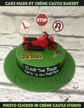 Red Cruiser Bike Design Cake