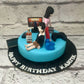 Drunk Couple Design Cake - Creme Castle