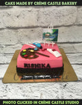 Pink Painter Design Cake
