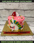 Unicorn Rainbow Hair Design Cake