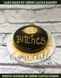Gold Bachelorette Design Cake