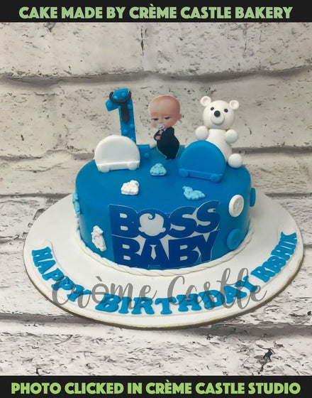 Boss Baby Teddy Design Cake - Creme Castle