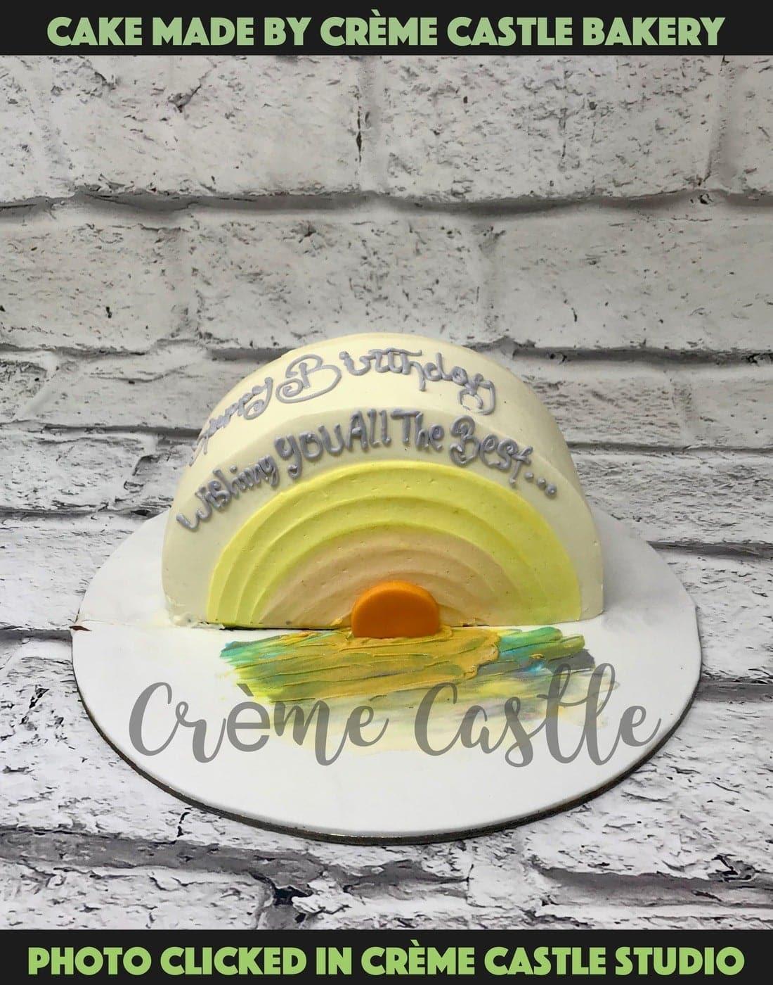 Upright Design Cake - Creme Castle