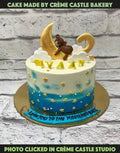 Shaded Teddy Moon Design Cake