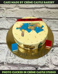 Travel Theme Books Design Cake