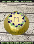 M Letter Design Cake