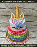 Tier Rainbow Design Cake