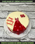 Dressy Red Design Cake