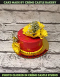 Sunflower Design Cake