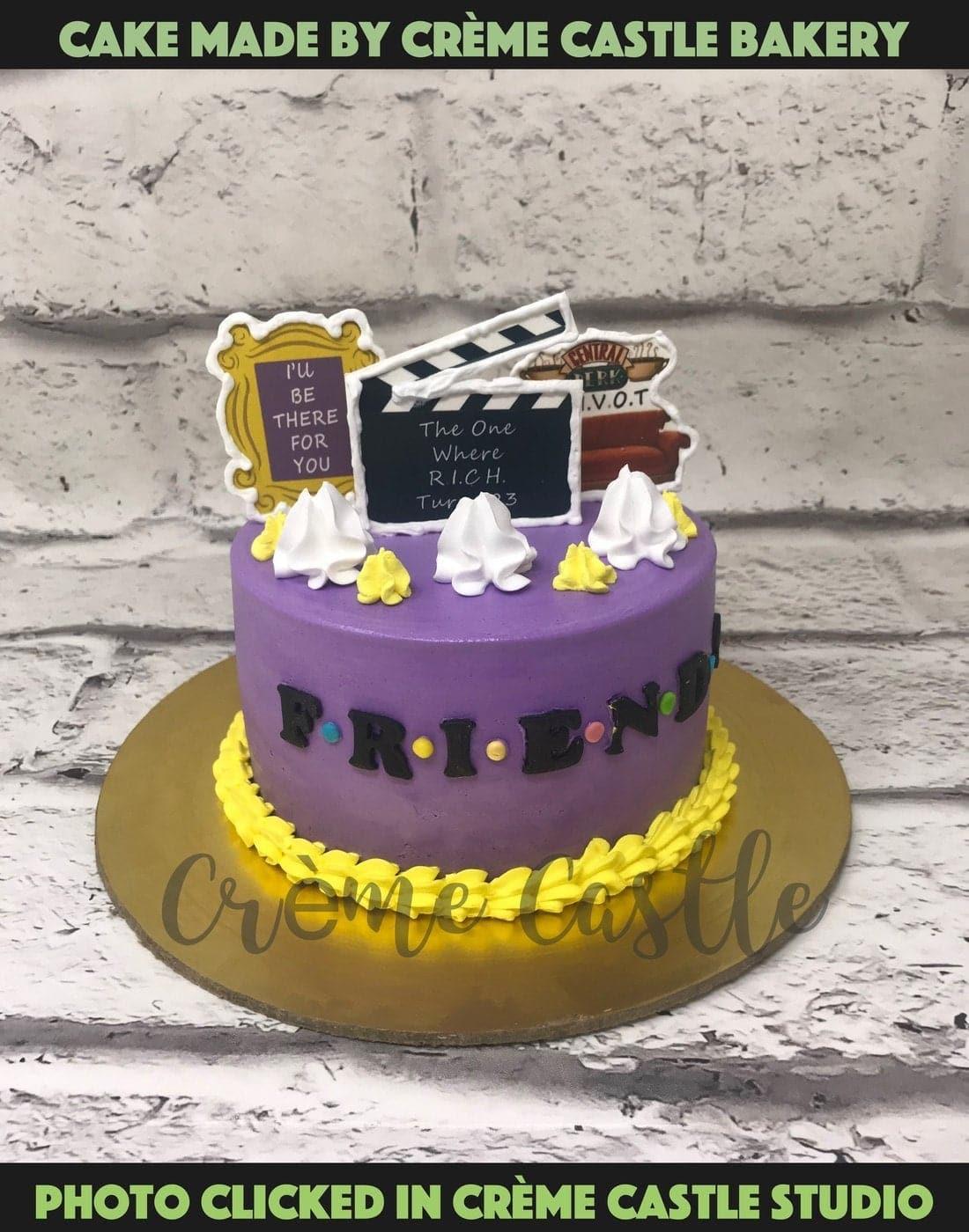 Friends Clap Design Cake - Creme Castle